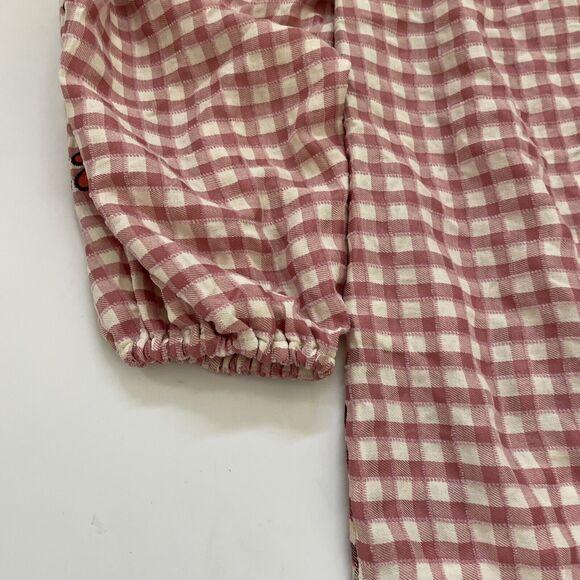 Easel Los Angeles Anthropologie EMBROIDERED Shirt Baggy Oversized Boho Fairycore - Picture 6 of 11